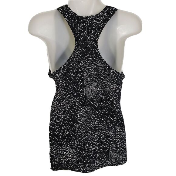 Fabletics Womens Aventura Tank Top Small Black White Constellation Pattern Razor - Picture 2 of 10